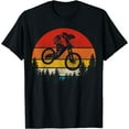 thumbnail image 1 of Mountain Bike Vintage Retro Downhill Biking MTB Biker Gift T-Shirt Black 4X-Large, 1 of 4
