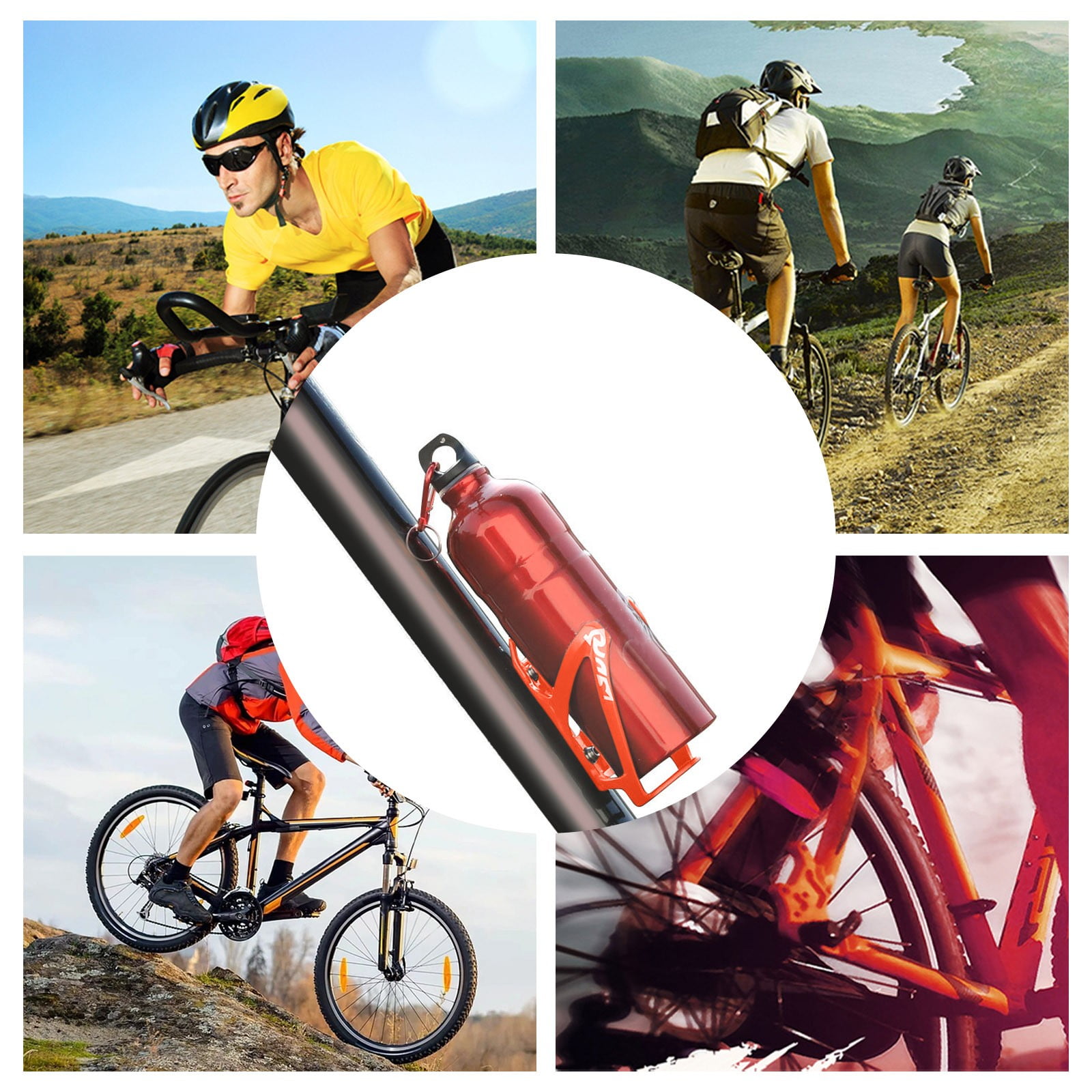 Mountain Bike Water Bottle Holder Lightweight PC Road Mountain Bike