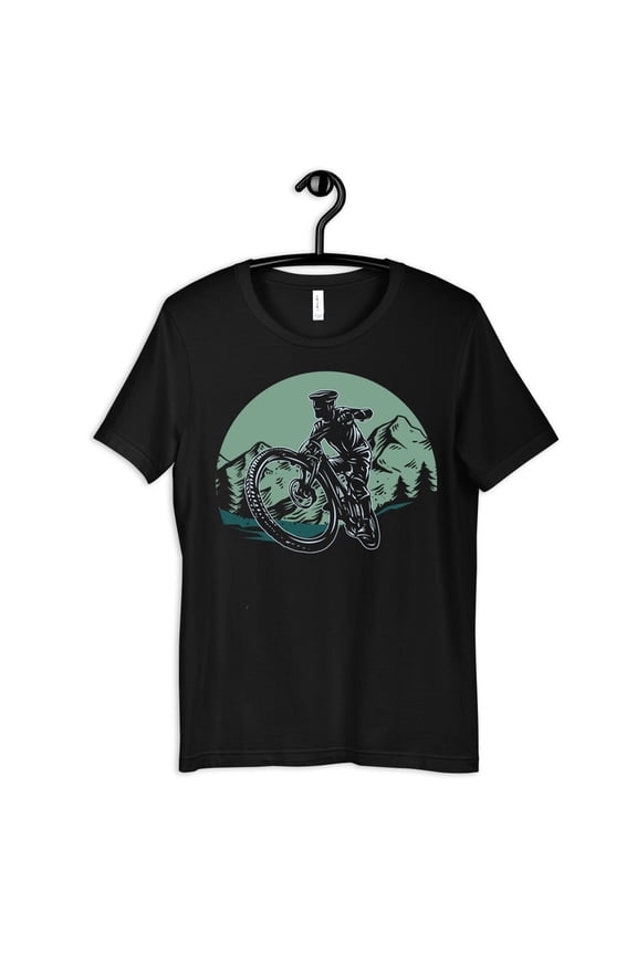 Mountain Biker Biking Cycling Cyclist Trail Outdoor Graphic T Shirt,for unisex up to size 5XL