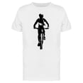 thumbnail image 1 of Mountain Biker Front View T-Shirt Men -Image by Shutterstock, Male x-Large, 1 of 2