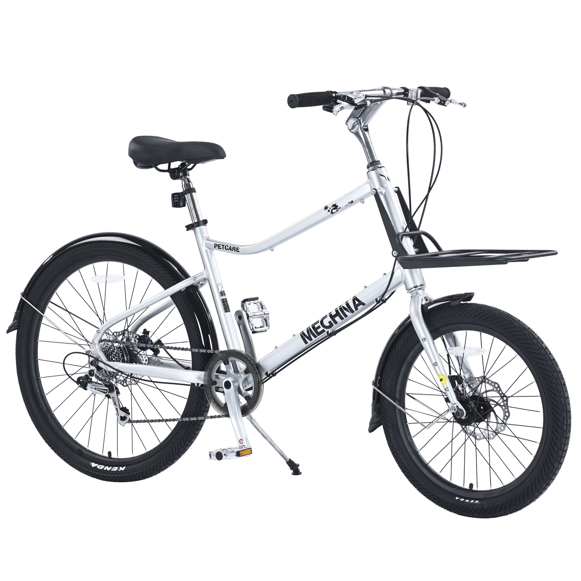 Mountain Bikes 7 Speed, Aluminum Alloy Frame, Multiple Colors 26 Inch Bike,Cargo Bike for Women and Men,Hybrid Bikes