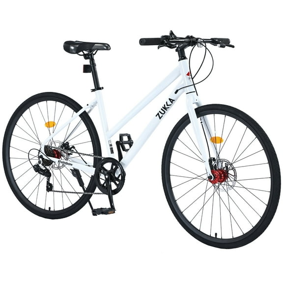 Mountain Bikes 7 Speed Hybrid bike Disc Brake 700C Road Bike For men women's City Bicycle,Hybrid Bikes