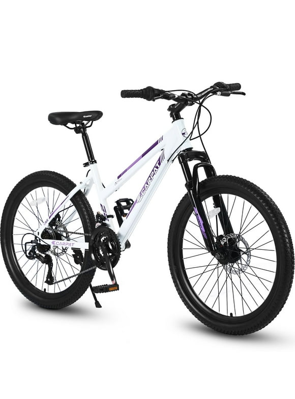 Mountain Bikes for Women, 26 inch Mountian Bike with Disc Brakes, White