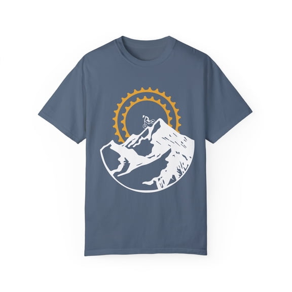 Mountain Biking Bicycle Retro Biker Graphic Men Women Funny MTB Riding Cool Cycling Sport Gift Unisex Garment-Dyed T-shirt