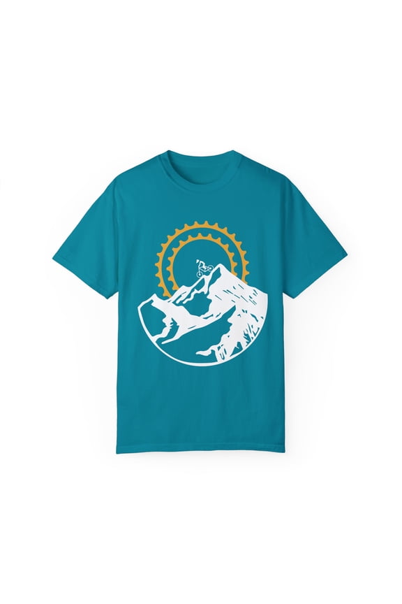 Mountain Biking Bicycle Retro Biker Graphic Men Women Funny MTB Riding Cool Cycling Sport Gift Unisex Garment-Dyed T-shirt