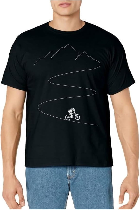 Mountain Biking - Cyclist Rider Bicycle Single Track Riding T-Shirt