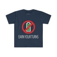 thumbnail image 1 of Mountain Biking Earn Your Turns, Biking, Bike Shirt, No E-Bike,, 1 of 2