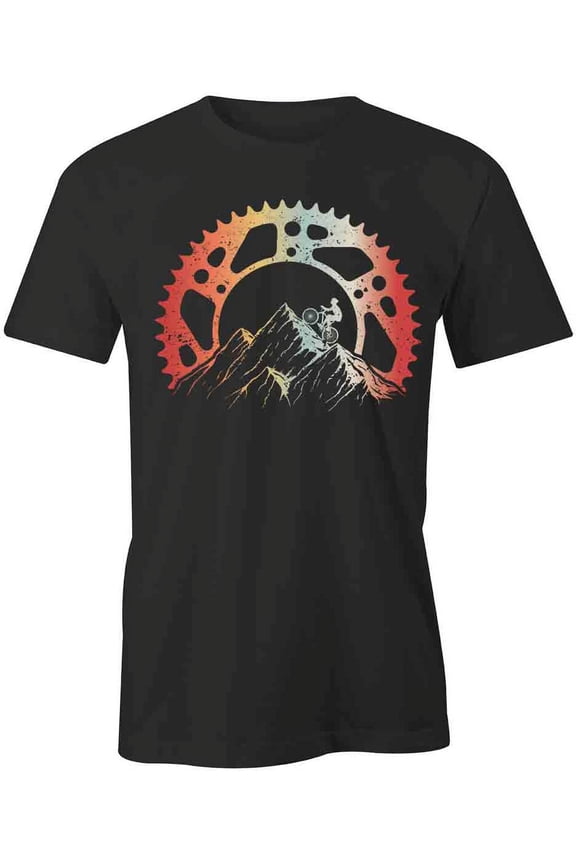 Mountain Biking Gear T-Shirt | Cool Cycling Black Tee Gift