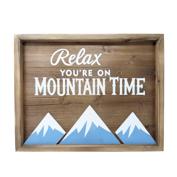 Mountain Cabin Wall Decor Rustic Hanging Wood Sign for Lodge, Cabin, or Woodland Home Wall Art for Bedroom, Entryway, Patio, or Living Room Perfect Housewarming or Holiday Gift Idea