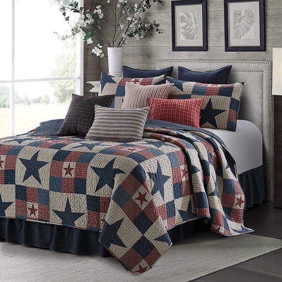 Mountain Cabin Western StarQuilt and Sham Set - King Size