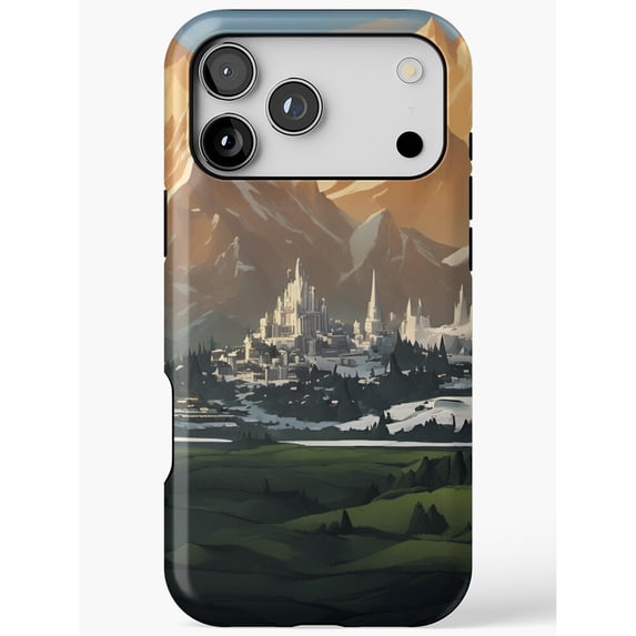Shell Castle Design Mountain Castle and Green Valley Tough Case for Apple iPhone ...