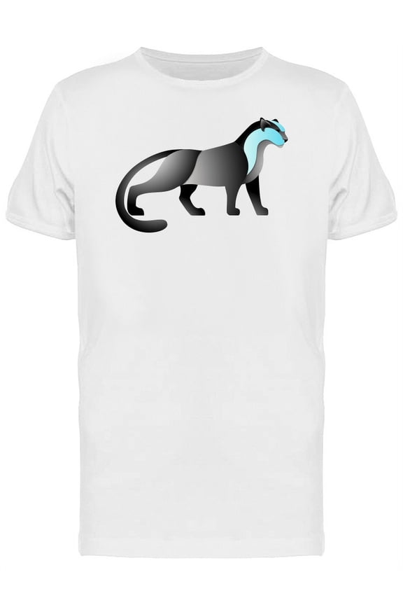 Mountain Cat Bicolor Logo T-Shirt Men -Image by Shutterstock, Male Medium