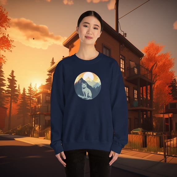 Mountain Cat Crewneck Sweatshirt