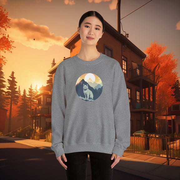 Mountain Cat Crewneck Sweatshirt
