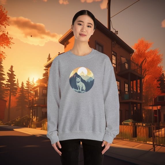 Mountain Cat Crewneck Sweatshirt