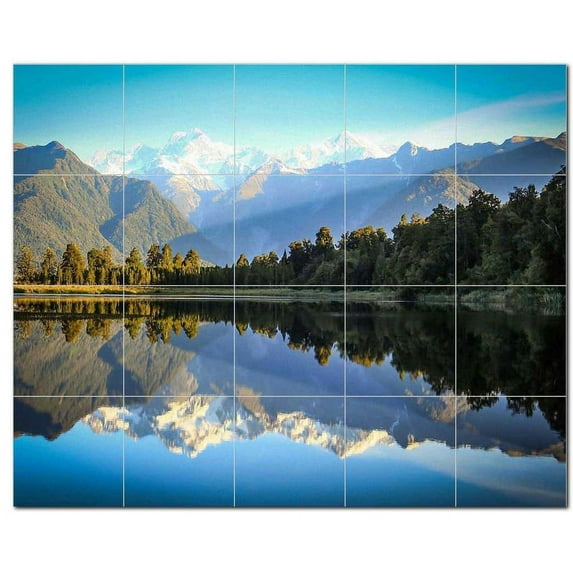 Mountain Ceramic Tile Mural Kitchen Backsplash Bathroom Shower, 401056-L54