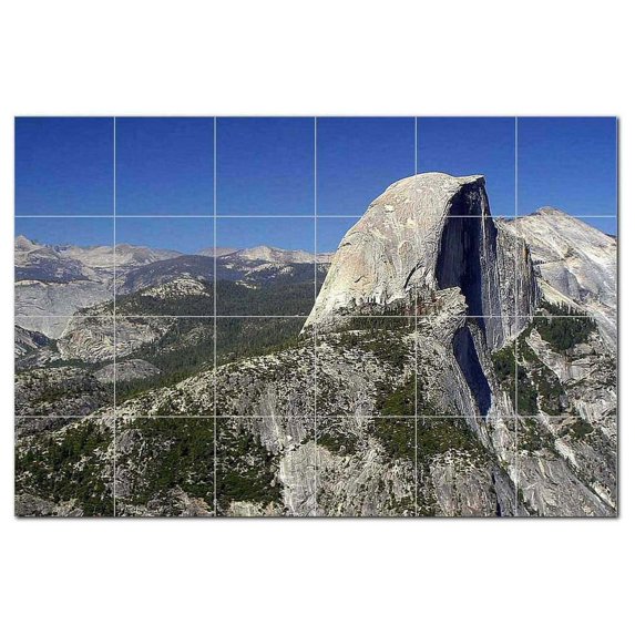 Mountain Ceramic Tile Mural Kitchen Backsplash Bathroom Shower, 401096-L64