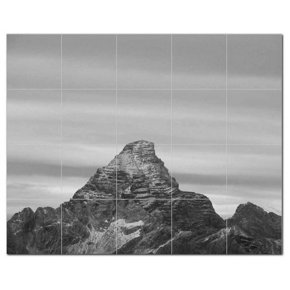 Mountain Ceramic Tile Mural Kitchen Backsplash Bathroom Shower, 401147-S54