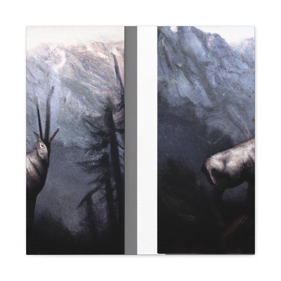 Mountain Chamois Portrait - Canvas