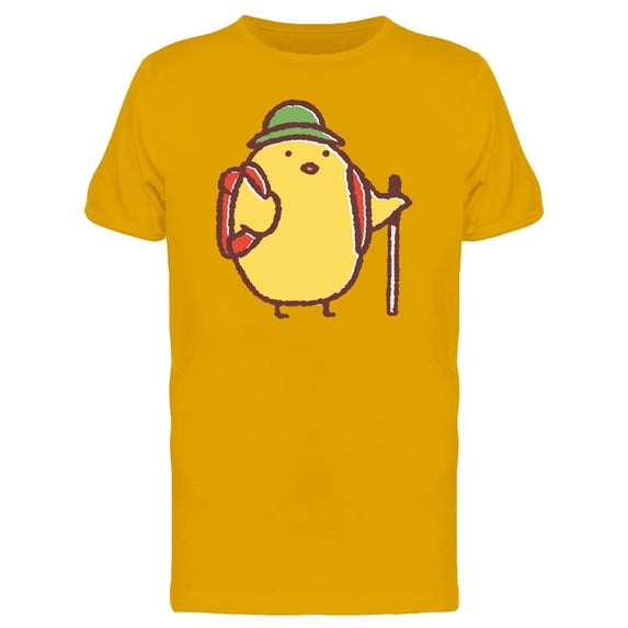 Mountain Climber Chicken Cartoon Tee Men's -Image by Shutterstock
