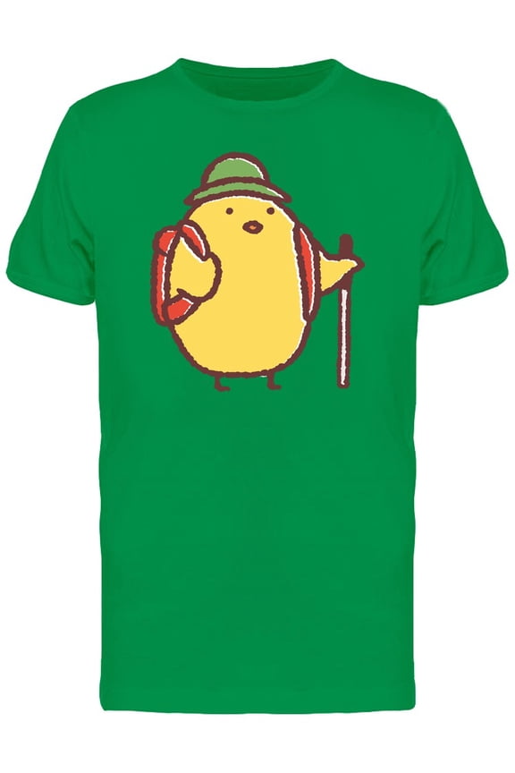 Mountain Climber Chicken Cartoon Tee Men's -Image by Shutterstock