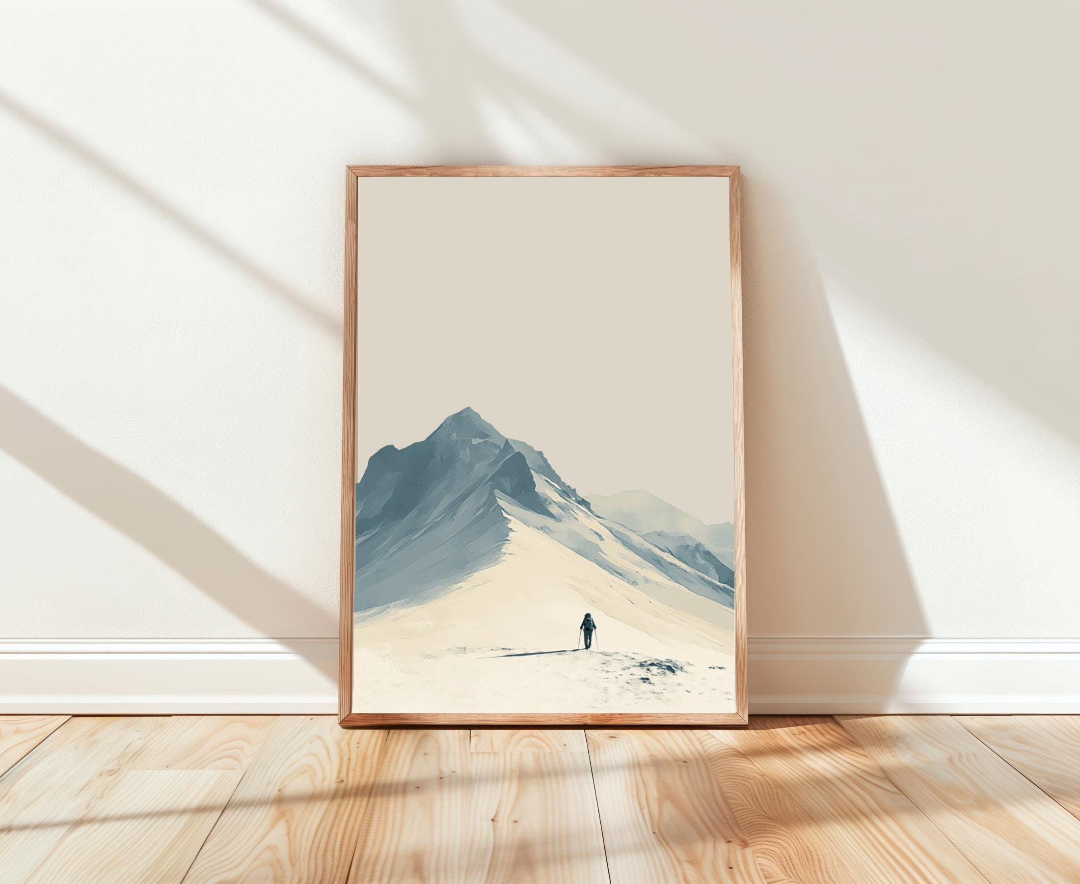 Mountain Climber Inspirational Adventurer Poster , Poster Print Only ...