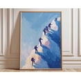 thumbnail image 1 of Mountain Climbing Alpine Expedition Wall Art Print, Unframed Paper Poster 16x20in, 1 of 4