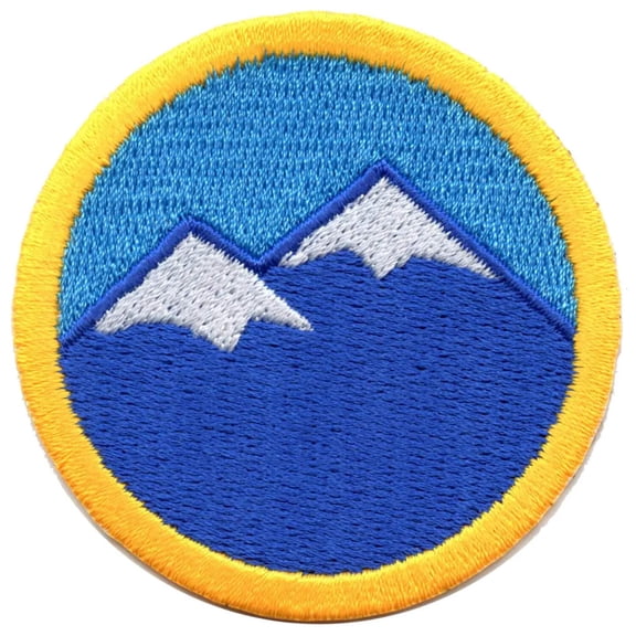 Mountain Climbing Wilderness Scout Merit Badge Iron On Patch