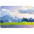 thumbnail image 1 of Mountain Colorful Scenery Nature Shower Mats Non Slip Without Suction Cups Bath Mat for Textured Tub Surface Loofah Mats for Shower and Bathroom Quick Drying 18x30 in, 1 of 5
