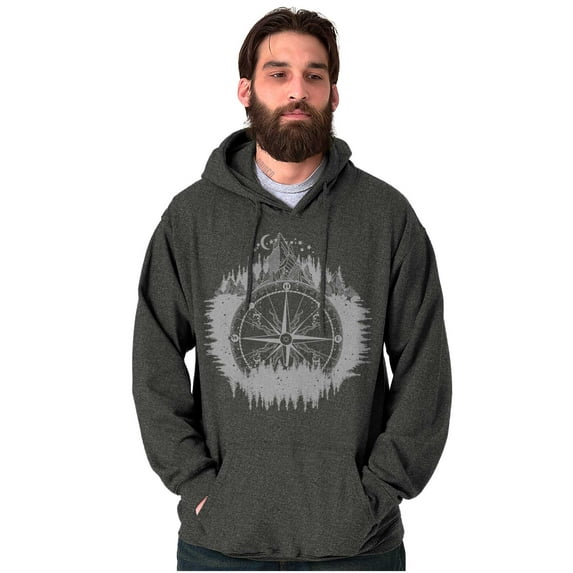 Mountain Compass Symbolic Spirit Hoodie Sweatshirt Women Men Brisco Brands 5X