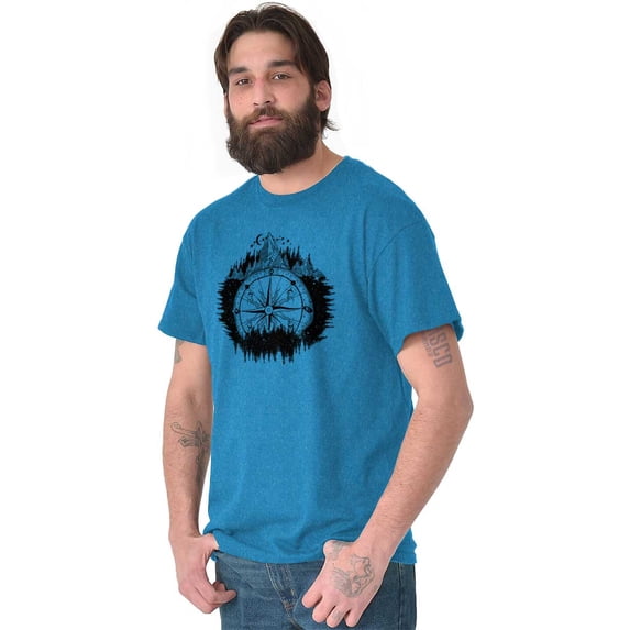 Mountain Compass Symbolic Spirit Men's Graphic T Shirt Tees Brisco Brands S