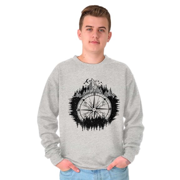 Mountain Compass Symbolic Spirit Sweatshirt for Men or Women Brisco Brands L