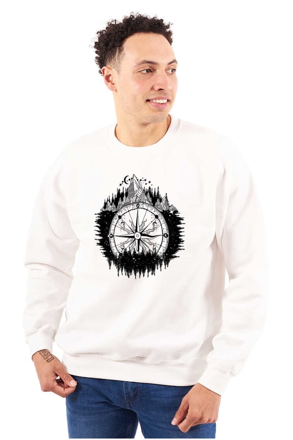 Mountain Compass Symbolic Spirit Sweatshirt for Men or Women Brisco Brands S