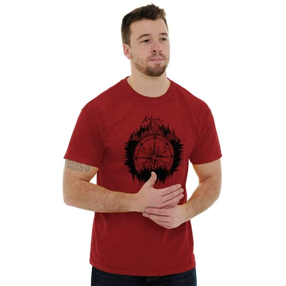 Mountain Compass Symbolic Spirit Plus Size Crewneck Graphic Tee Shirt Brisco Brands 2X