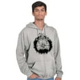thumbnail image 1 of Mountain Compass Symbolic Spirit Unisex Fleece Graphic Zip Up Hoodie Brisco Brands 2X, 1 of 5