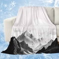 thumbnail image 1 of Mountain Cooling Blanket, Lightweight Breathable Summer Throw Blanket with Double Sided Cold Effect,Eagle Sky Cloud Black and White Landscape Picnic Beach Blankets Bed Sheet for Hot Sleepers 30"x40", 1 of 8