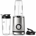 thumbnail image 1 of Smoothie Blender, 450W Personal Blender for Kitchen and Blend Shakes,Smoothies,Frozen Drinks, Baby Food with 2 No-BPA Portable Cups-Silver, 1 of 10