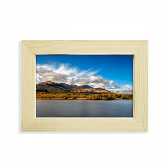 Mountain Crystal Lake Science Nature Scenery Desktop Decorate Photo Frame Picture Art Painting 5x7 inch