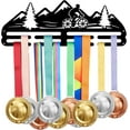 thumbnail image 1 of Mountain Cycing Medal Hanger Holder Display Track & Field Sports Medals Display Rack for 40+ Medals Wall Mount Award Display Holder Hook Hanger Decor Iron Hooks Gifts for Cyclist, 1 of 9
