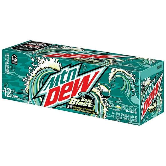 2X - Mountain Dew Baja Blast - 12pk/12 fl oz Cans