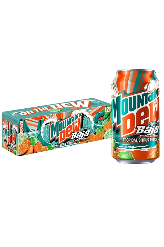 Baja Blast Cabo Citrus, 12 fl oz 12 Pack Cans