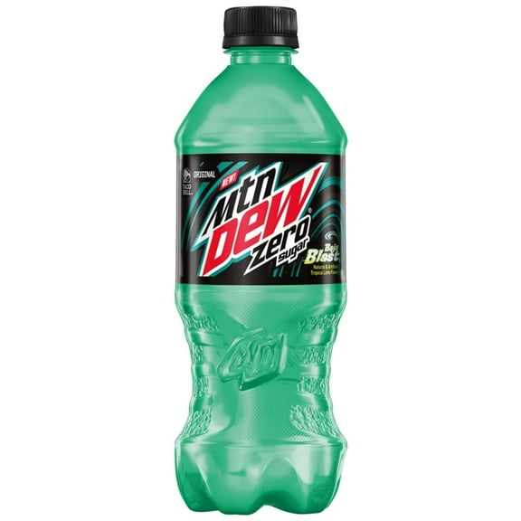 Mountain Dew Baja Blast ZERO, 20 Oz Bottle