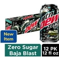 thumbnail image 1 of Mountain Dew Baja Blast Zero Sugar Baja Blast Soda Cans, 12 pk, 12 oz, 1 of 1
