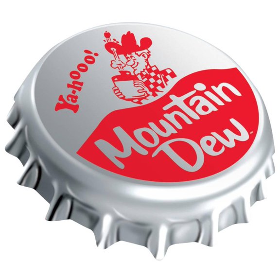 Mountain Dew Bottle Cap Tin Sign - 18x16