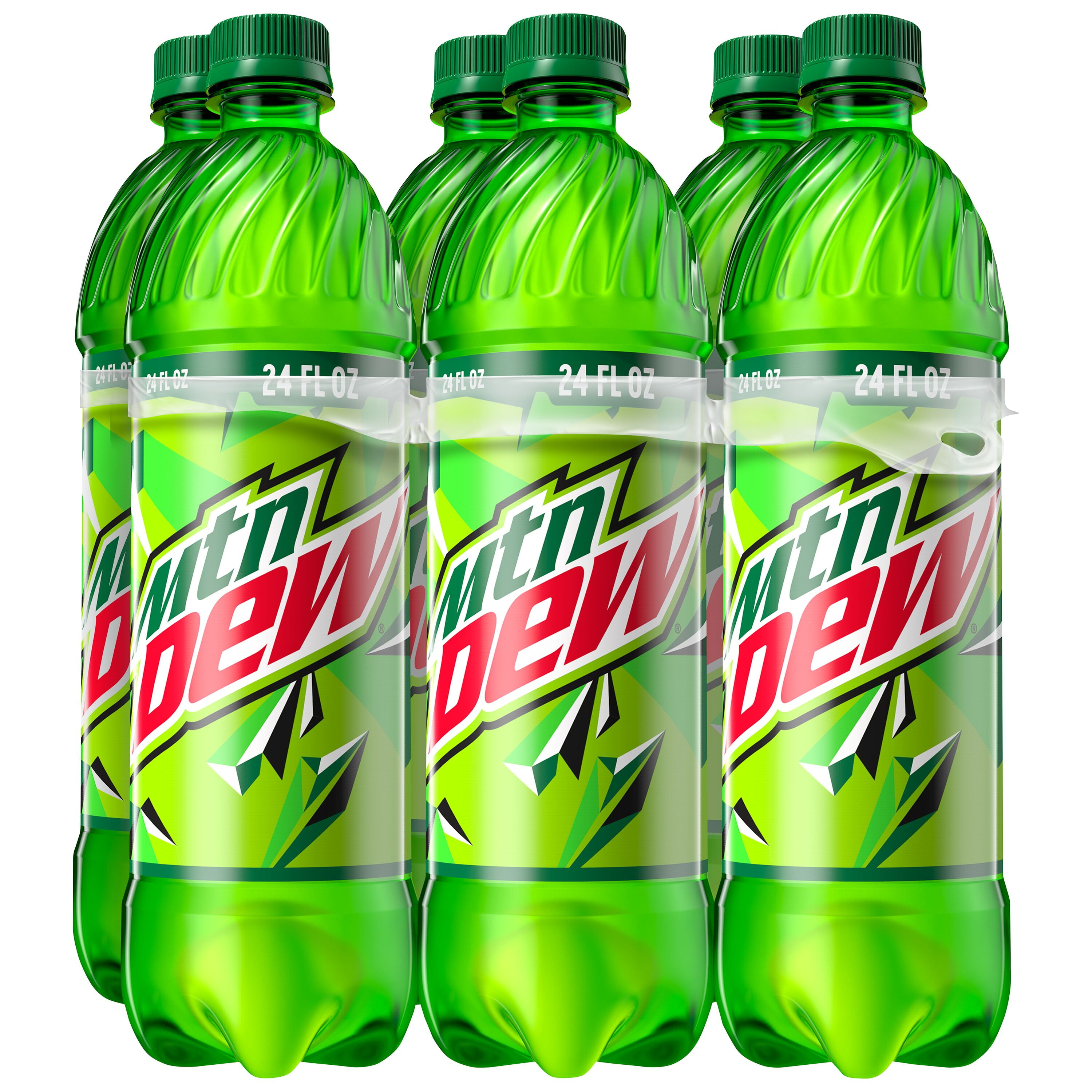 Mountain Dew Citrus Soda Pop, 24 fl oz, 6 Pack Bottles