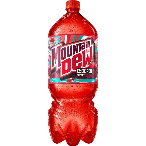 Mountain Dew Code Red Cherry Flavored Soda, 2 L