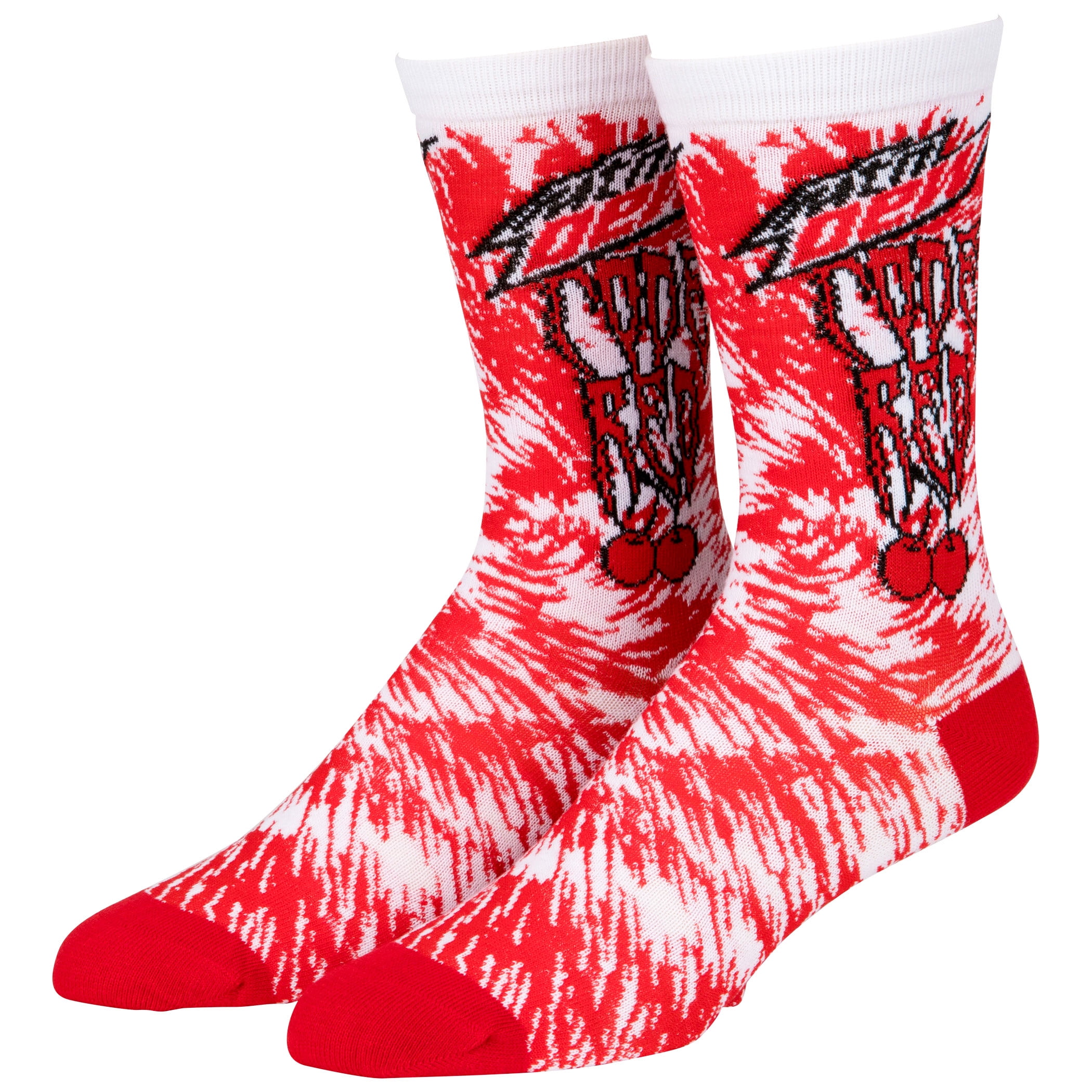 Mountain Dew Code Red Logo Crew Socks - Walmart.com