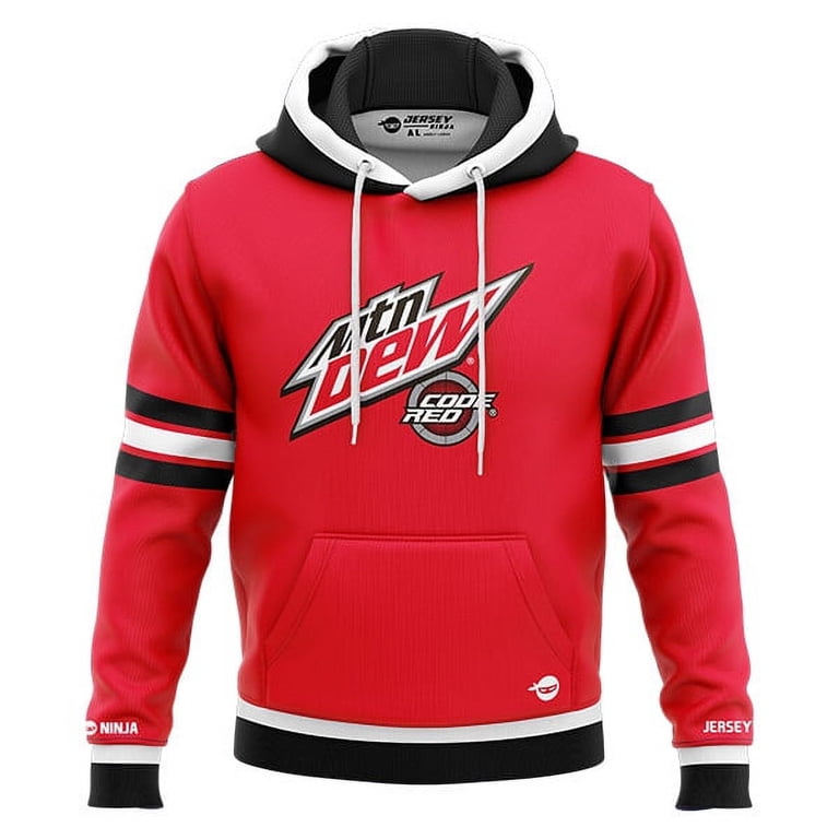 Mountain Dew Code Red Performance Hoodie - Walmart.com