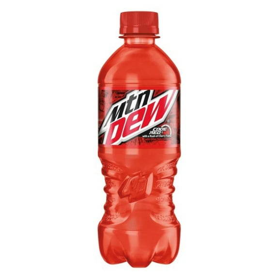 Mountain Dew Code Red Soda 20oz Bottles (Pack of 8)