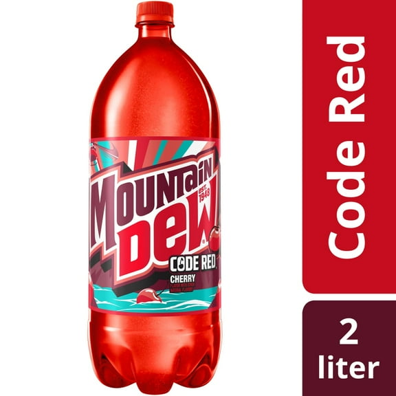 Mountain Dew Code Red Soda Bottle 2 liter - Pack of 1